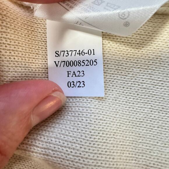 Banana Republic Long Open Front Cardigan Sweater Blazer Oatmeal Cream XS - Picture 9 of 12